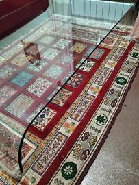 tavolino da salotto in cristallo 