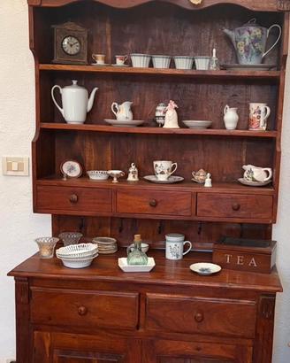 Credenza due pezzi con piattaia