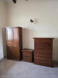 Set mobili in legno stile arte povera