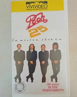 POOH 25 LA NOSTRA STORIA RARO doppia vhs tour 1991