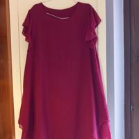 vestitino leggero bordeaux, molto elegante