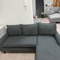 Divano marvis 205x140 in stoffa blu