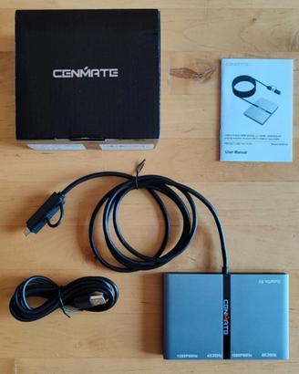 Adattatore multitasking USB-C a 4xHDMI