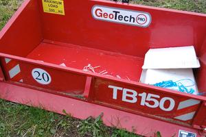 cassone/pala Geo Tech per trattore 20/40 cv.