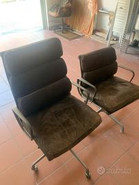 Coppia sedie C.Eames ufficio vintage