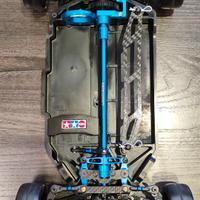 Tamiya tt02r opzionata + ricambi senza elettronica