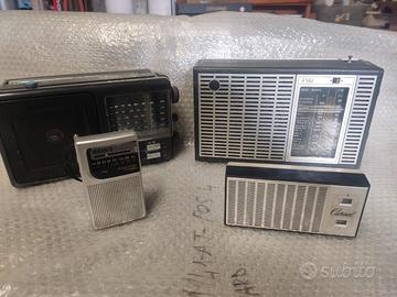 lotto radio portatili vintage 
