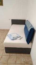 letto singolo con contenitore 