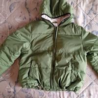 Piumino verde mela 13/14 anni