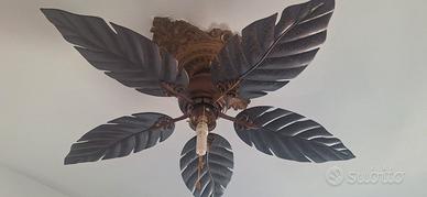 VENTILATORE CON PALE FOGLIA DI PALMA