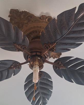 VENTILATORE CON PALE FOGLIA DI PALMA