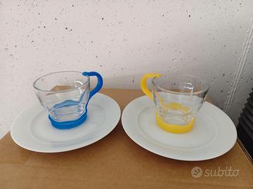 2 tazzine con piattino collezione OMADA eat pop