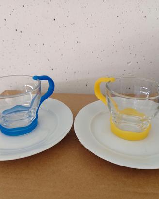 2 tazzine con piattino collezione OMADA eat pop