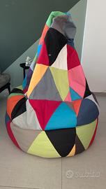 Pouf sacco patchwork 