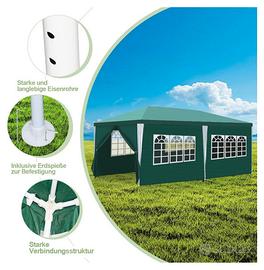 Gazebo 6x3m verde