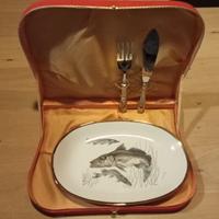 Servizio pesce vintage