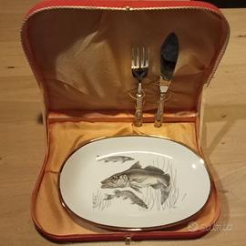 Servizio pesce vintage