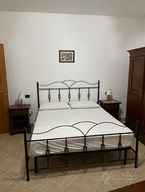 letto matrimoniale in ferro battuto