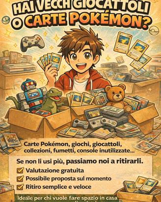 Acquistiamo Carte Pokémon, Giochi, Console e Gioca