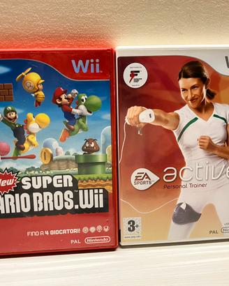 new super mario bros wii e active personal trainer