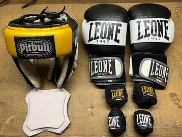 Kit pugilato/boxe leone