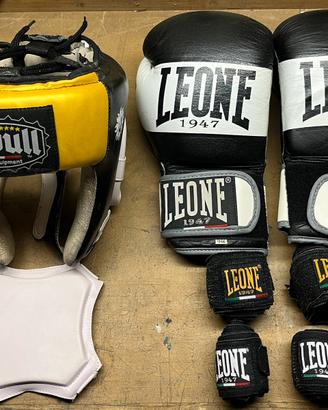 Kit pugilato/boxe leone