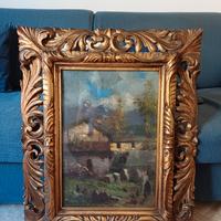Alfio Graziani quadro dipinto antico montagna olio