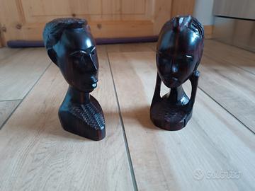 Teste uomo e donna africane
