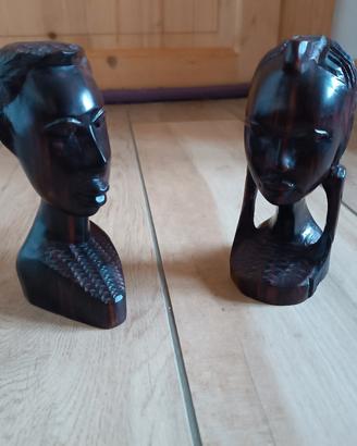 Teste uomo e donna africane