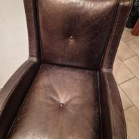 poltrona in pelle Giovanni Sforza collection
