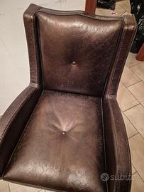 poltrona in pelle Giovanni Sforza collection