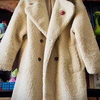 Cappotto Alcott Teddy Bianco panna