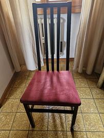 Sedie con spalliera alta