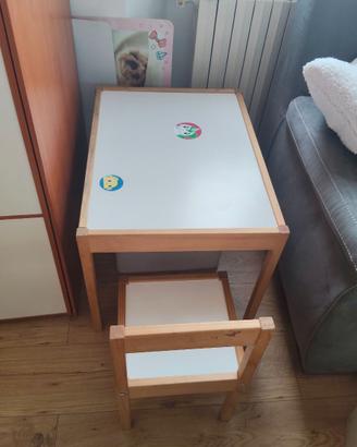 Tavolino+sedia Ikea bambini