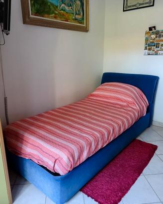 Letto singolo contenitore 80x190 con materasso