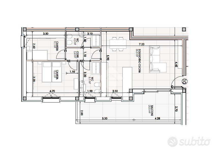 Apartment in Castel d'Azzano, Azzano - Vista 2