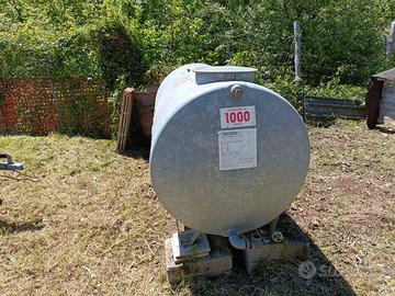 Serbatoio zincato orizzontale 1000 litri