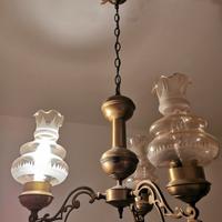 lampadario vintage originale vetro anni '60