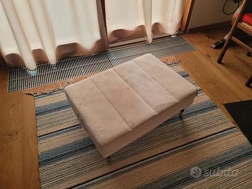 Poggiapiedi crema VidaXL