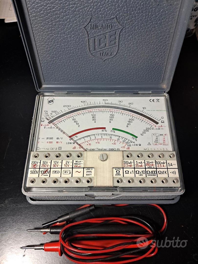 Multimetro Professionale Multimetro Analogico ICE 680R Professionale - Tester Per Elettricisti E Hobbisti Tester Professionale Per Elettricità - Foto 10