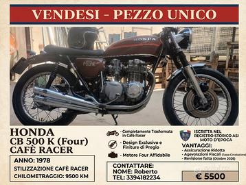 HONDA FOUR CB 500         iscritta    A.S.I.
