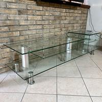 Piano TV in vetro temperato