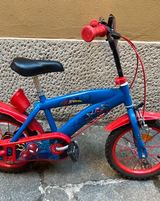 Bici spiderman ruote 14 pollici