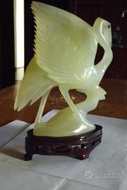 Scultura in giada verde