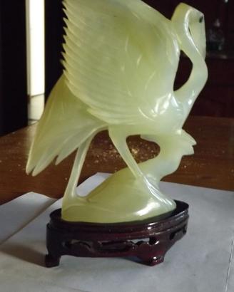 Scultura in giada verde