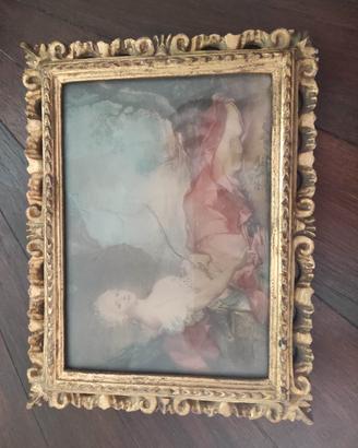 quadro poster con la cornice antico