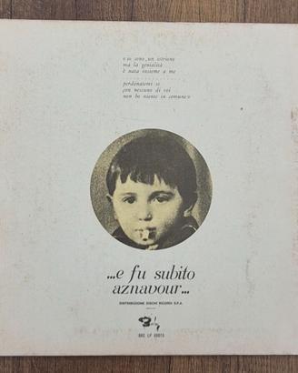 Vinile 33 giri LP e fu subito Aznavour