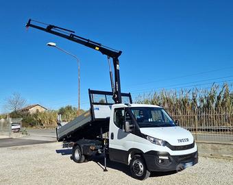 IVECO DAILY 35 35C17 P E5 GRU 12m + RIBALTABILE