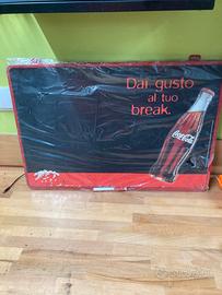 Lavagna originale coca cola anni 80-90 imballata