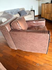 2 poltrone gemelle in pelle